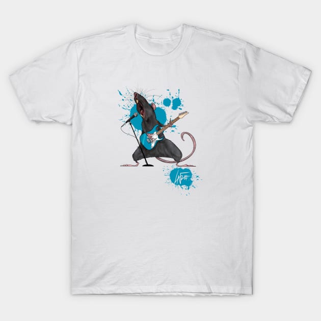 Heavy Metal Rat T-Shirt by LaFree